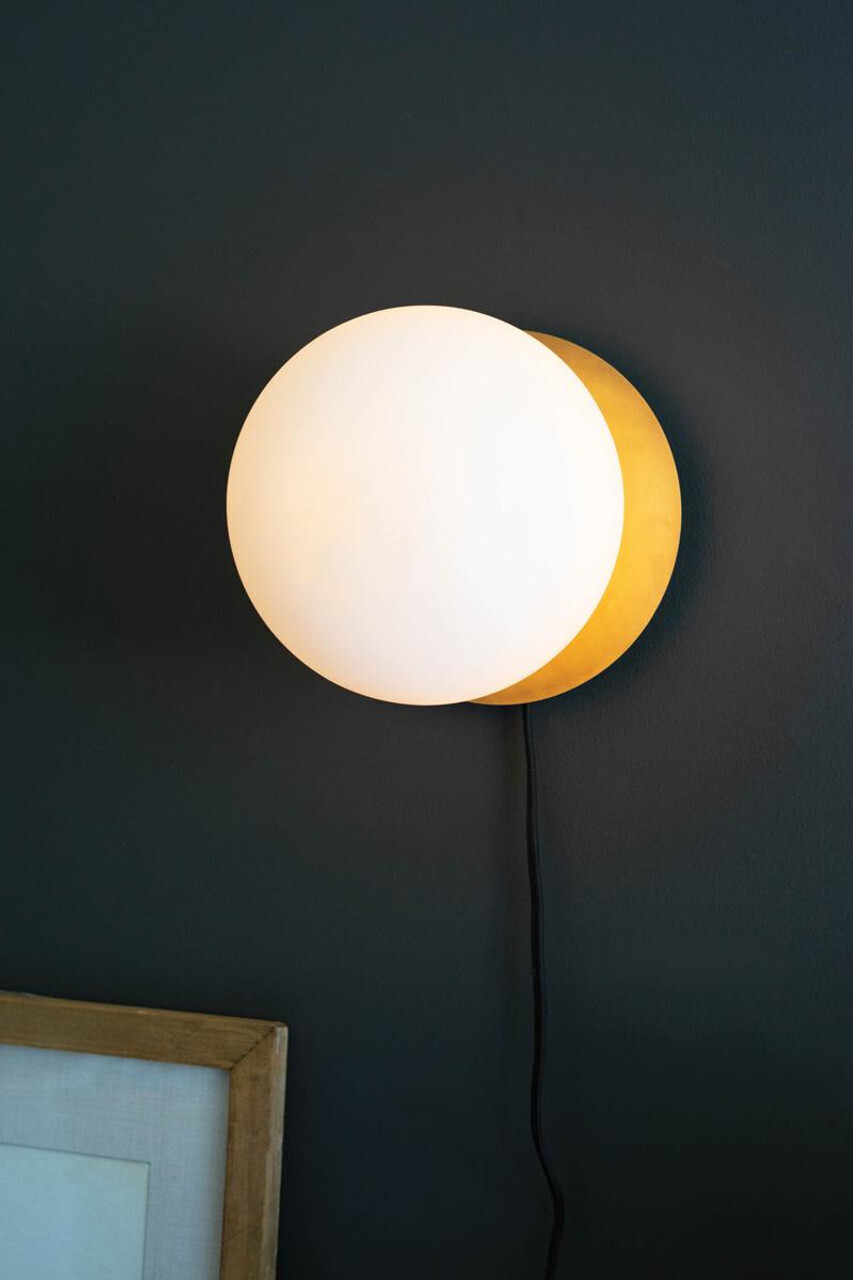 Frosted Globe Wall Lamp