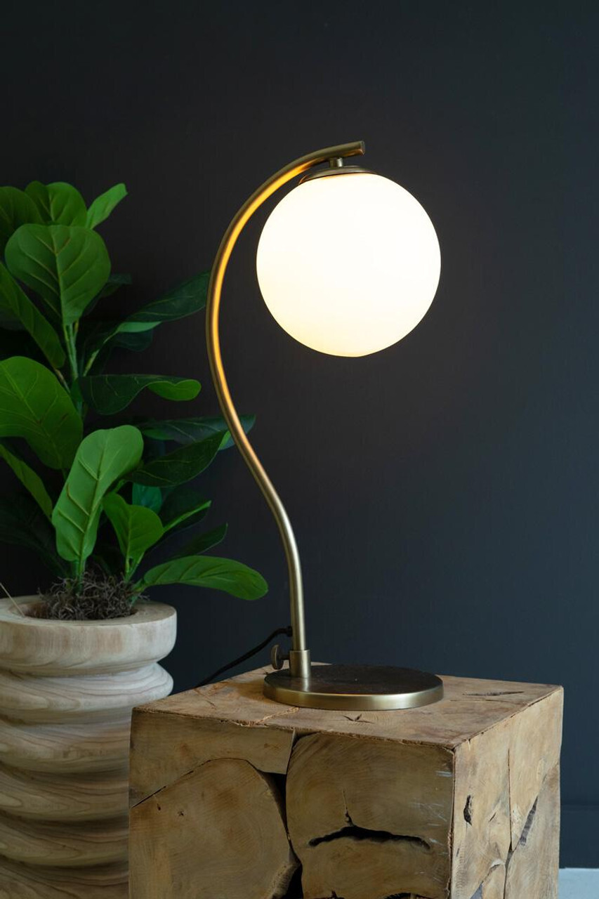 Frosted Globe Table Lamp