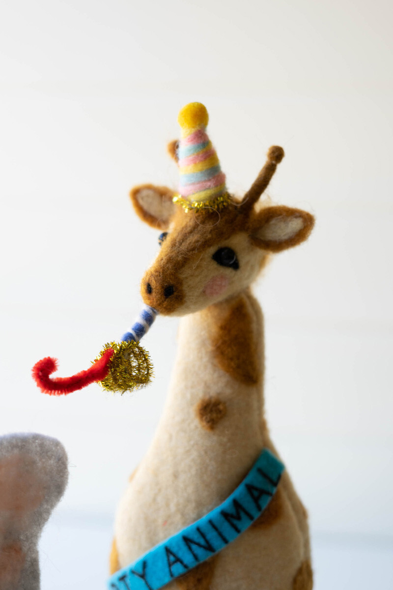 Felt Party Animal Topper - Giraffe