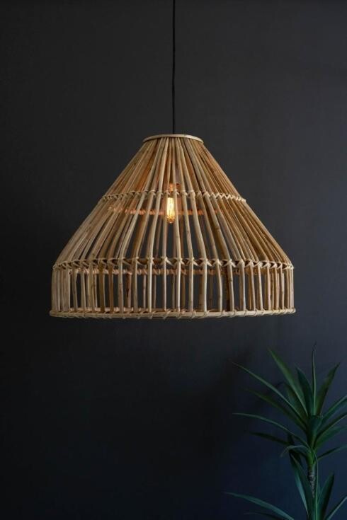 Large Bamboo Pendant Lamp
