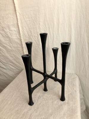 Aluminium Candelabra w/Black Finish