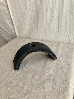 Black Arched Clay Taper Holder Sm