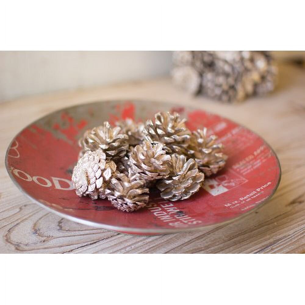 Bag of Pinecones w/Champagne Finish Bag of Pinecones w/Champagne Finish