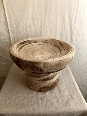 Turned Wooden Compote - Lg