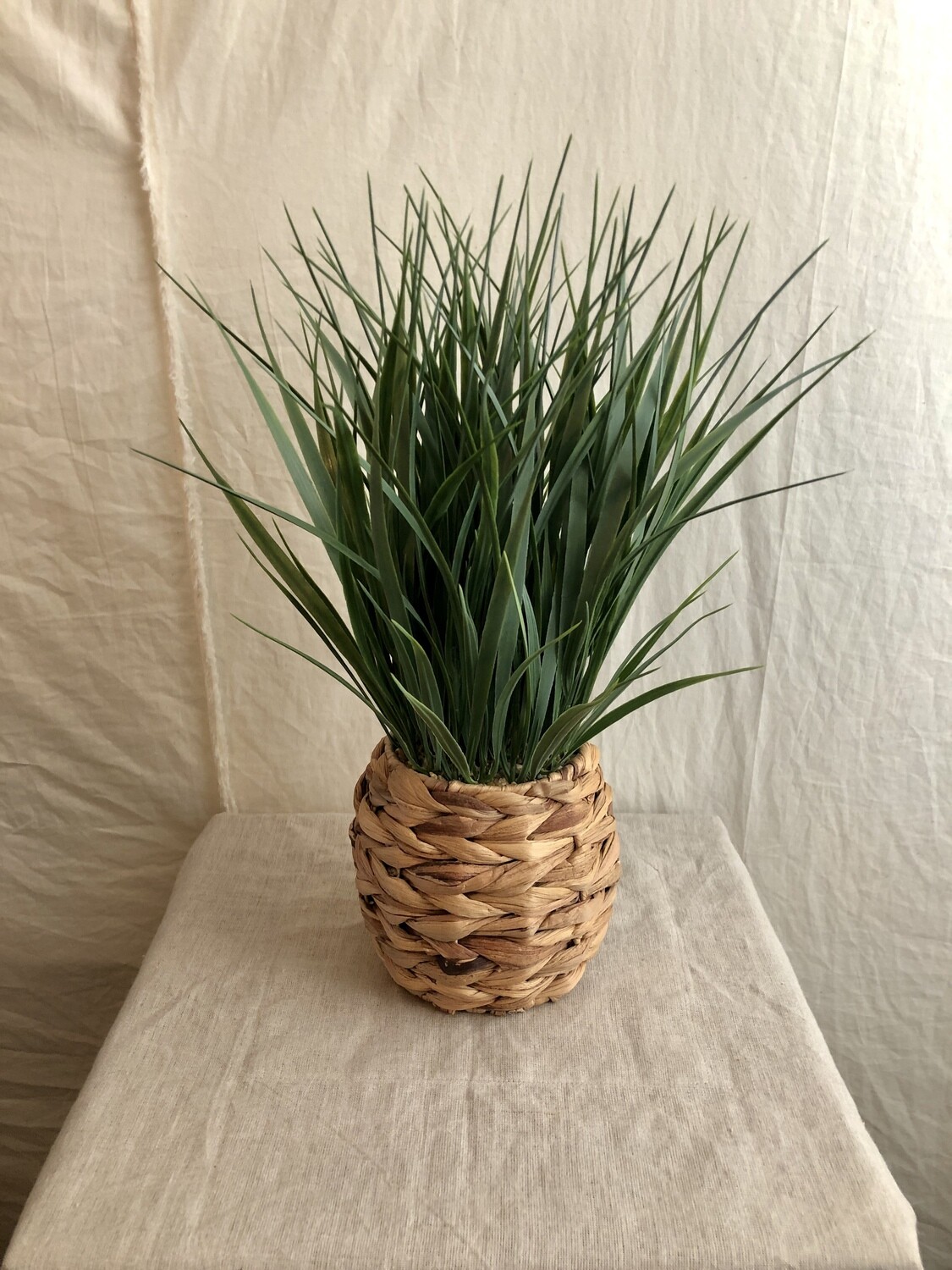 Artificial Grass in a Woven Planter