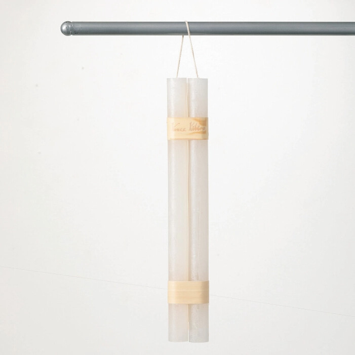 S/2 12in Candle Sticks - White S/2 12in Candle Sticks - White