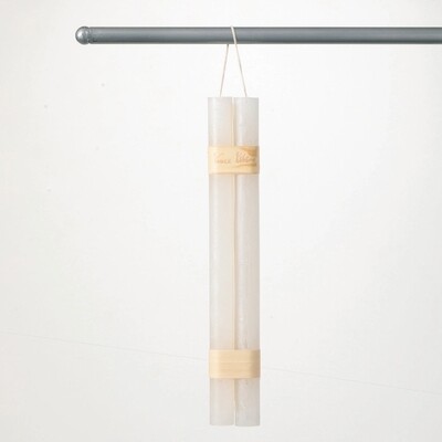 S/2 12in Candle Sticks - White S/2 12in Candle Sticks - White
