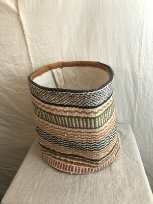 Multi-Color Woven Jute Basket Orange