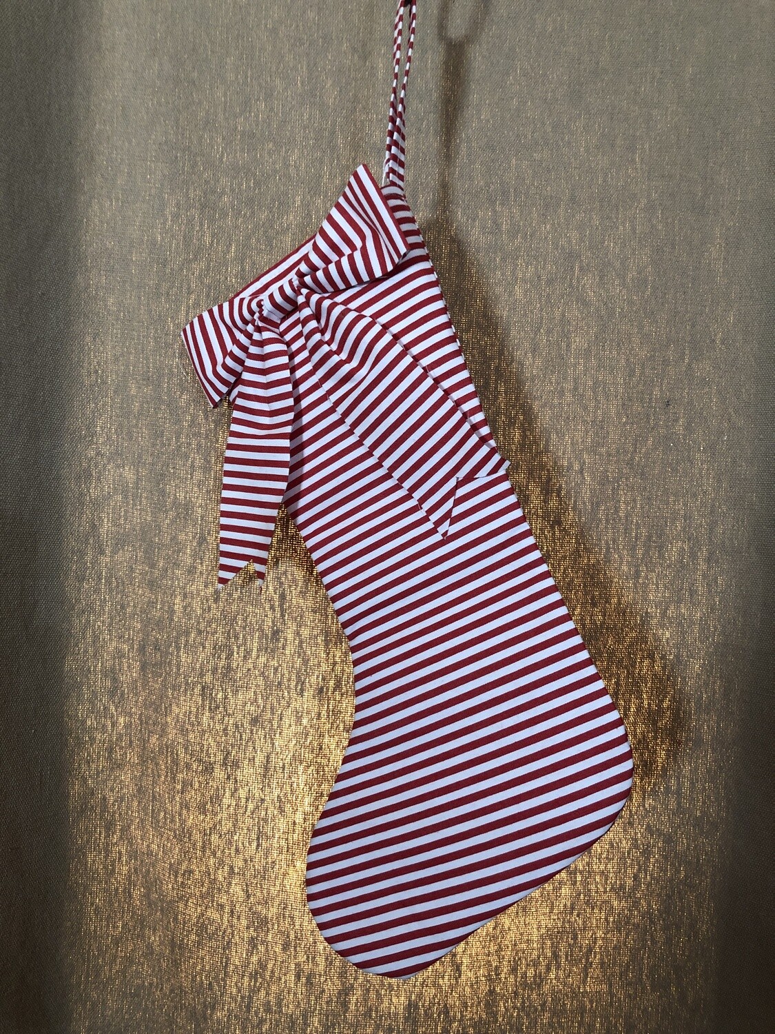 Bow Stripped Stocking 18" Bow Stripped Stocking 18"