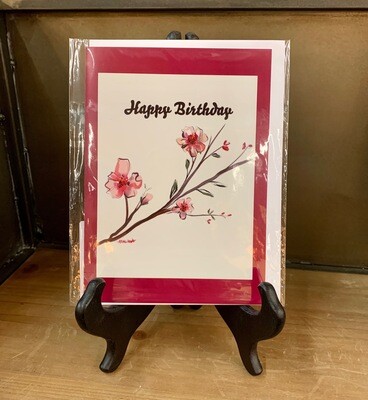 &quot;Happy Birthday&quot; Card (Red)
