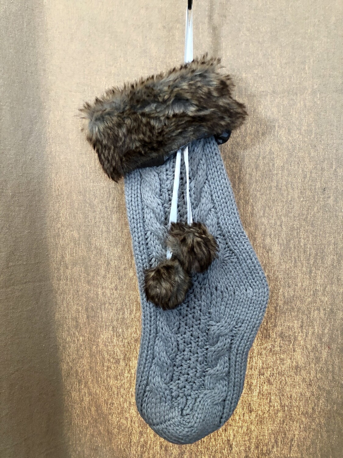 Faux Fur Stocking Lt Blue Faux Fur Stocking Lt Blue