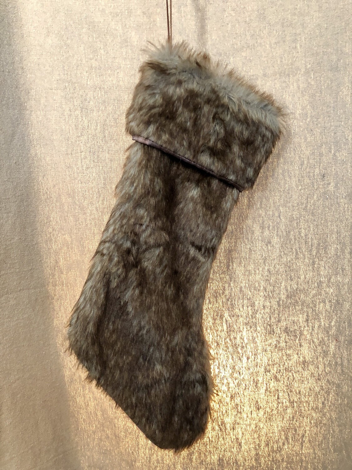 Brown Plush Stocking