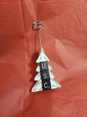 USC Scrabble Tree Photo Holder 2.5&quot;L x 6&quot;H