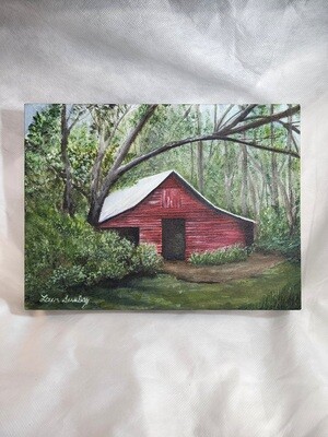 Red Barn 12.5&quot; x 9.5&quot;T