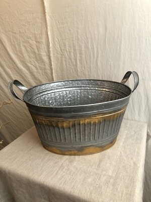 Gold &amp; Silver Metal Basket