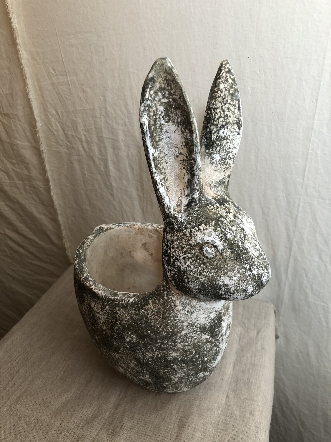 Gray Bunny Planter 17&quot;