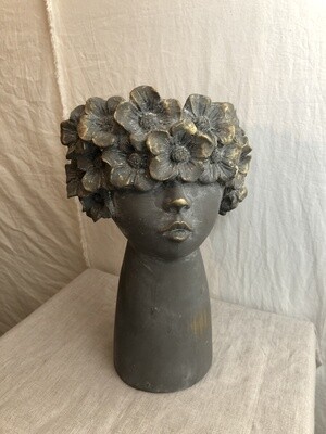 Floral Face Planter 14&quot;