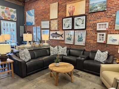 Heston Leather Motion 6PC Sectional