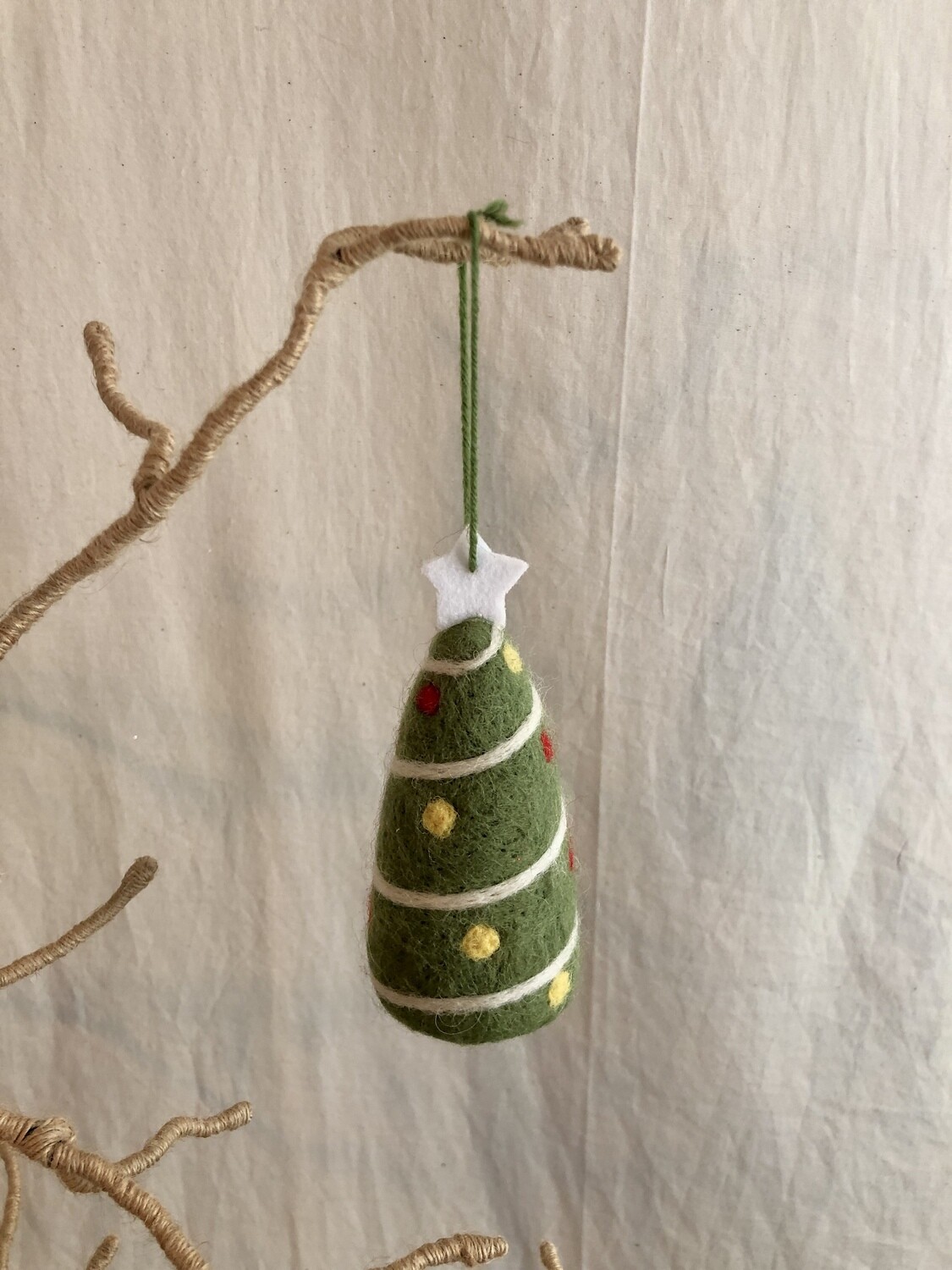 Felt Christmas Tree w/Star Ornament