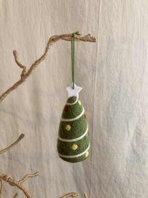 Felt Christmas Tree w/Star Ornament