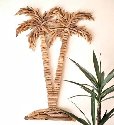 Driftwood Palm Trees Wall Art Driftwood Palm Trees Wall Art