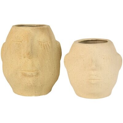Ceramic Face Planter Sm