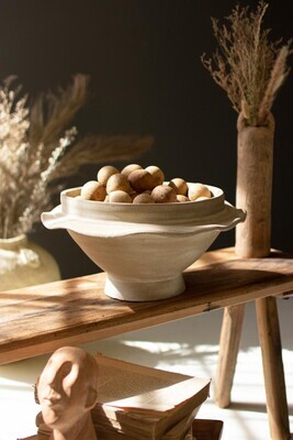 Grey-Wash Wavy Clay Compote Grey-Wash Wavy Clay Compote