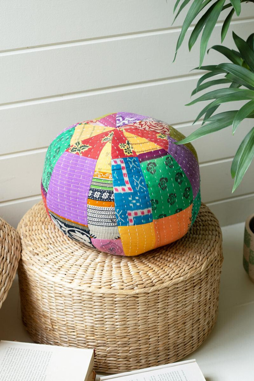 Kantha Ball Pillow