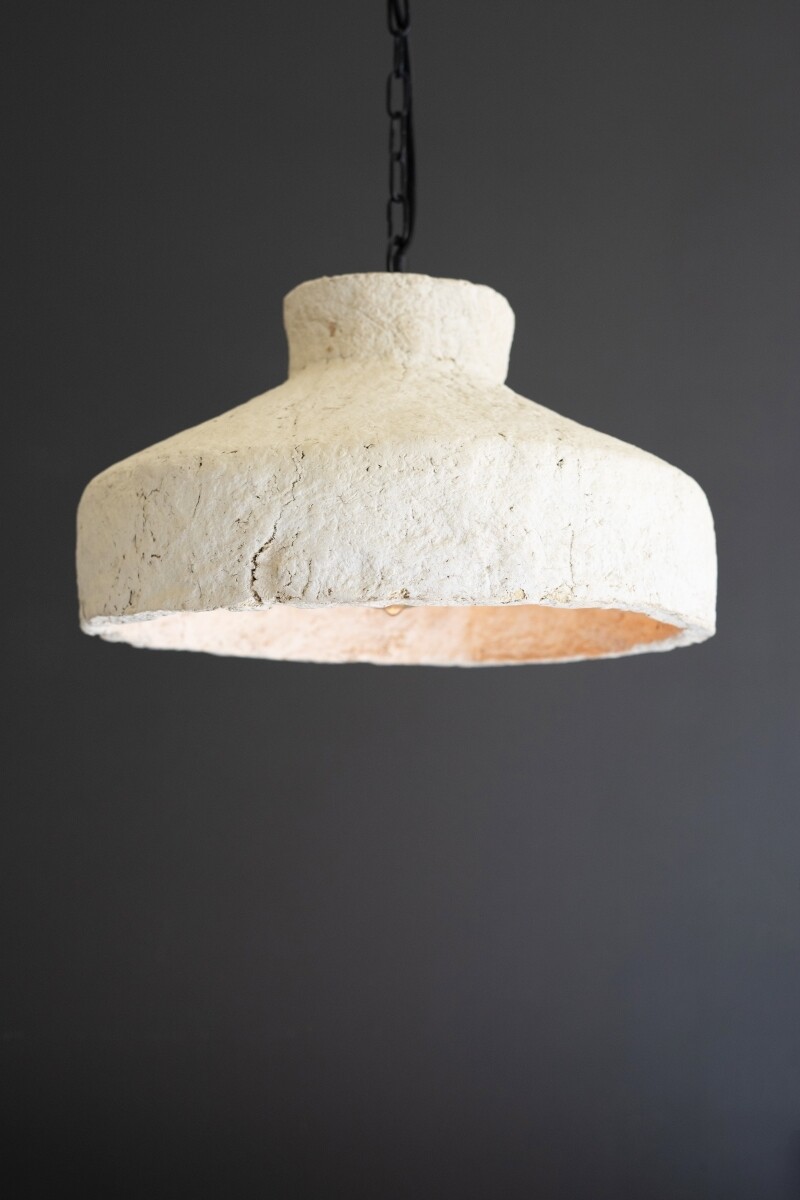 Paper Mache Pendant Light