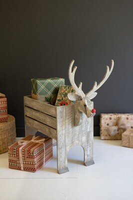 Recycled Wooden Reindeer Crate Recycled Wooden Reindeer Crate
