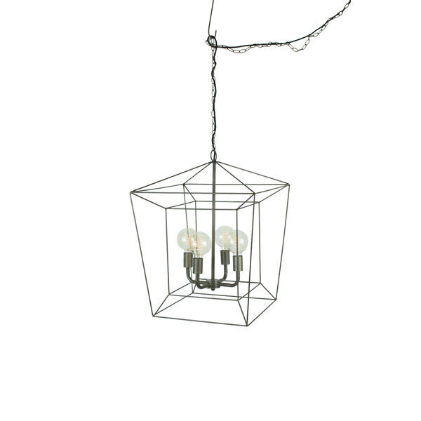 Square Iron Bar Pendant Light