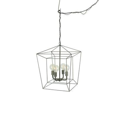 Square Iron Bar Pendant Light