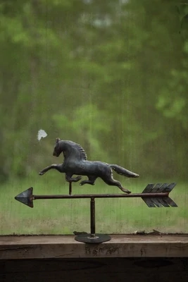 Table Top Galvanized Horse Weathervane