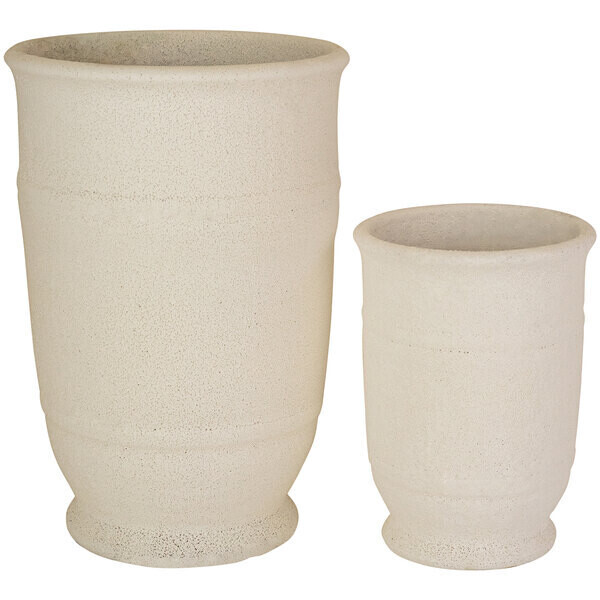 White Ceramic Urn Lg