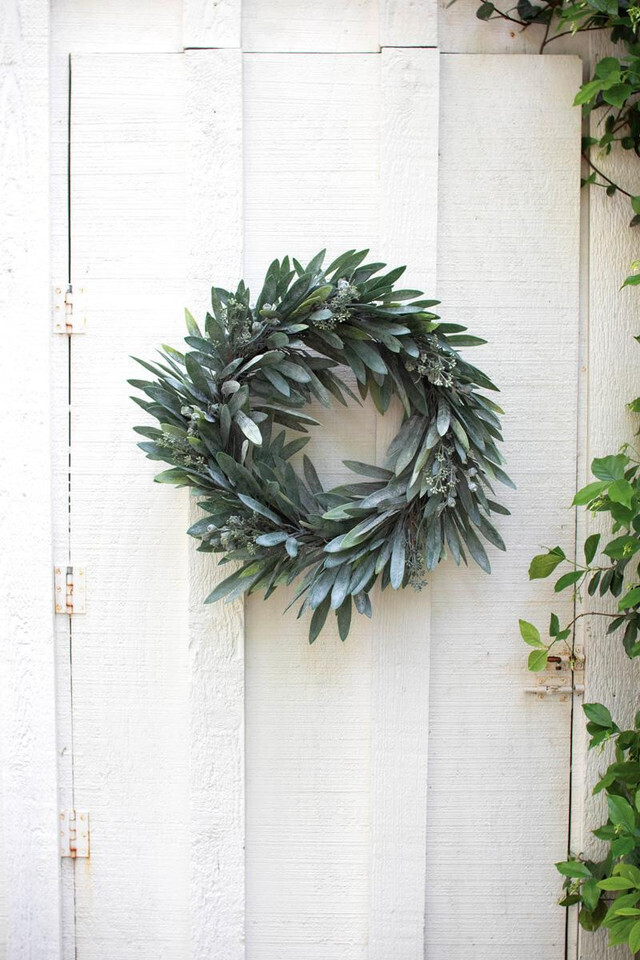 Artificial Eucalyptus Wreath - 22D