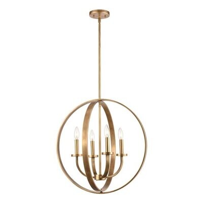 Erindale 22&quot; Wide 4-Light Chandelier