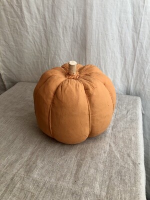 Painted Canvas Pumpkin - Orange