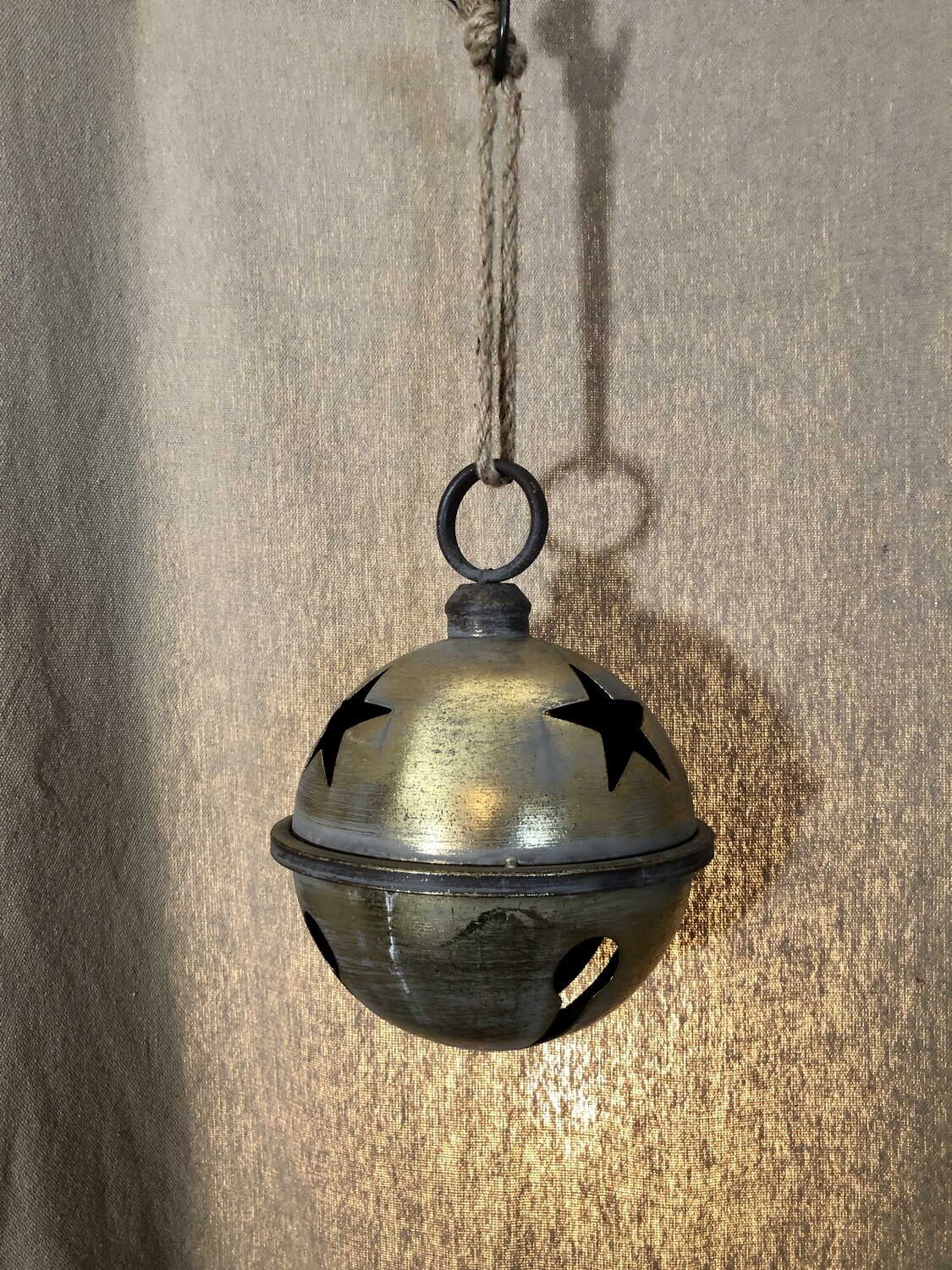 Metal Bronze Hanging Bell Med