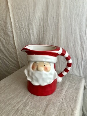 Ceramic Santa Pitcher