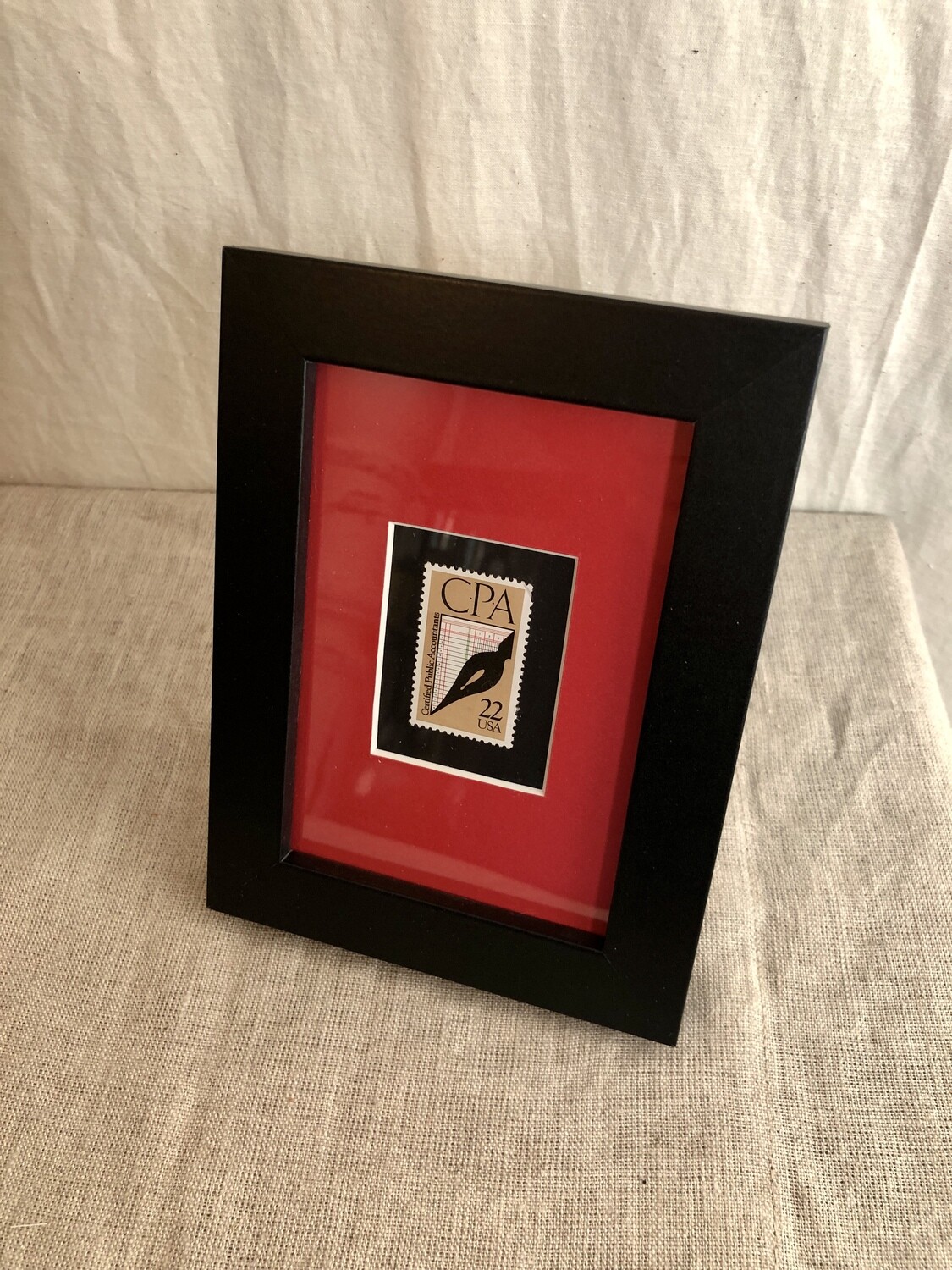 Framed CPA Stamp 4.75&quot;L x 6.25&quot;H
