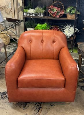 Diana Chair - Leather - 36&quot;W x 37&quot;D x 34&quot;H