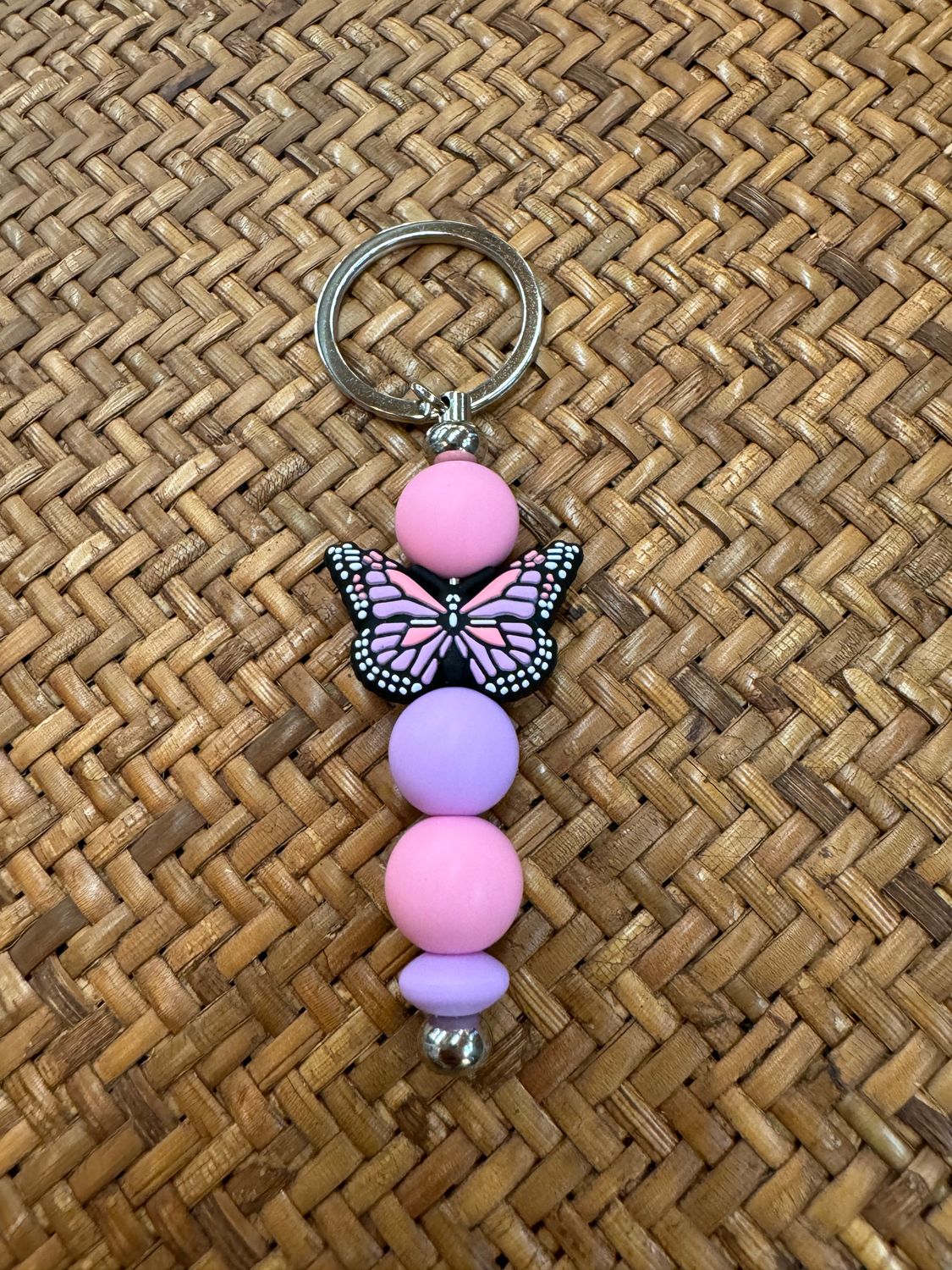 Beaded Keyring -Butterfly
