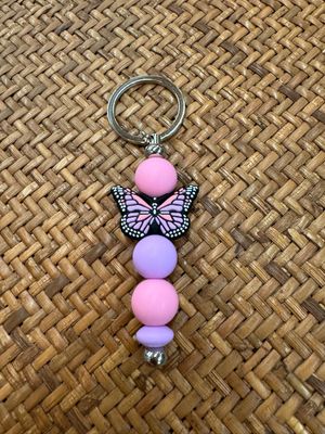 Beaded Keyring -Butterfly
