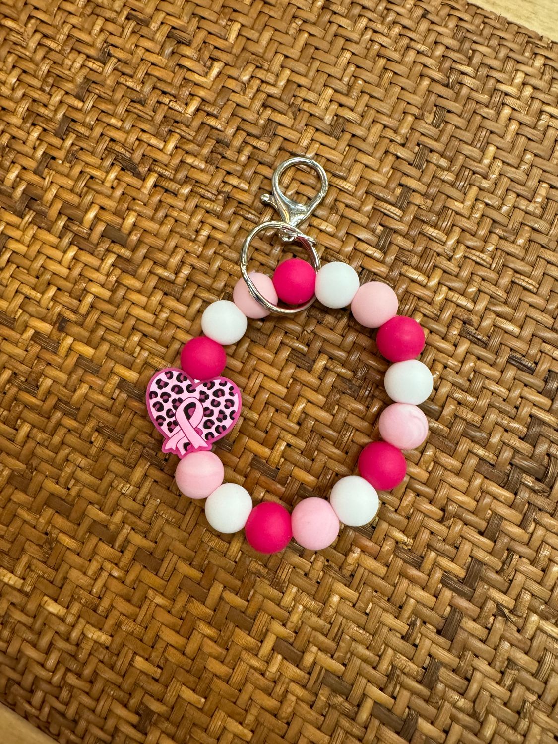 Beaded Wristlet - Breast Cancer
