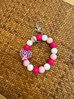Beaded Wristlet - Breast Cancer