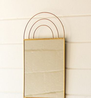 Gold Rainbow Hanging Wall Mirror