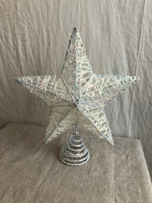 White Iridescent Tree Topper