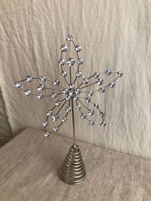 Diamond Tree Topper Silver 11in