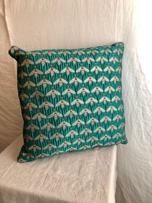 Green Bee Pillow