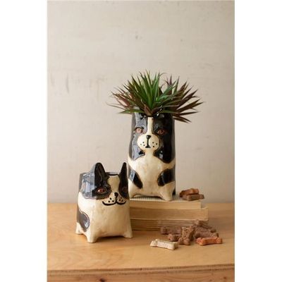 Ceramic Dog Vase Tall